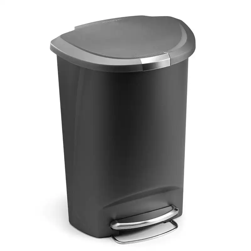 13 Gallon Semi-Round Kitchen Step Trash Can