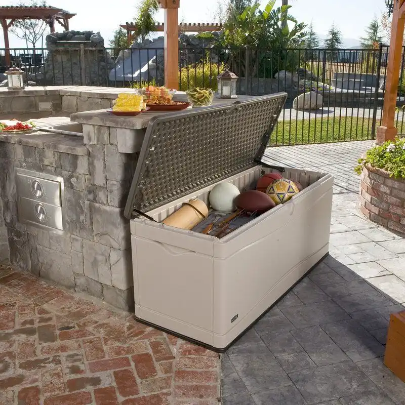 130 Gallon Plastic Storage Bench