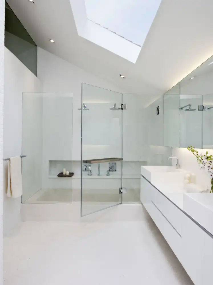 31 Blair House by ONGONG With a small Walk in Shower featuring a niche