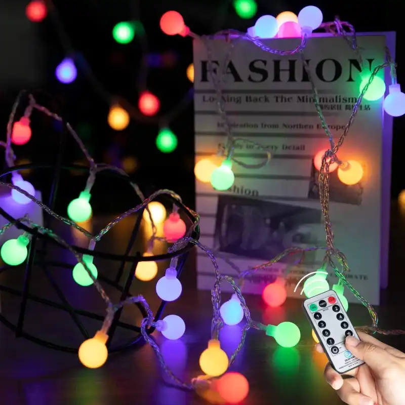 33FT 100LED Globe Ball String Lights
