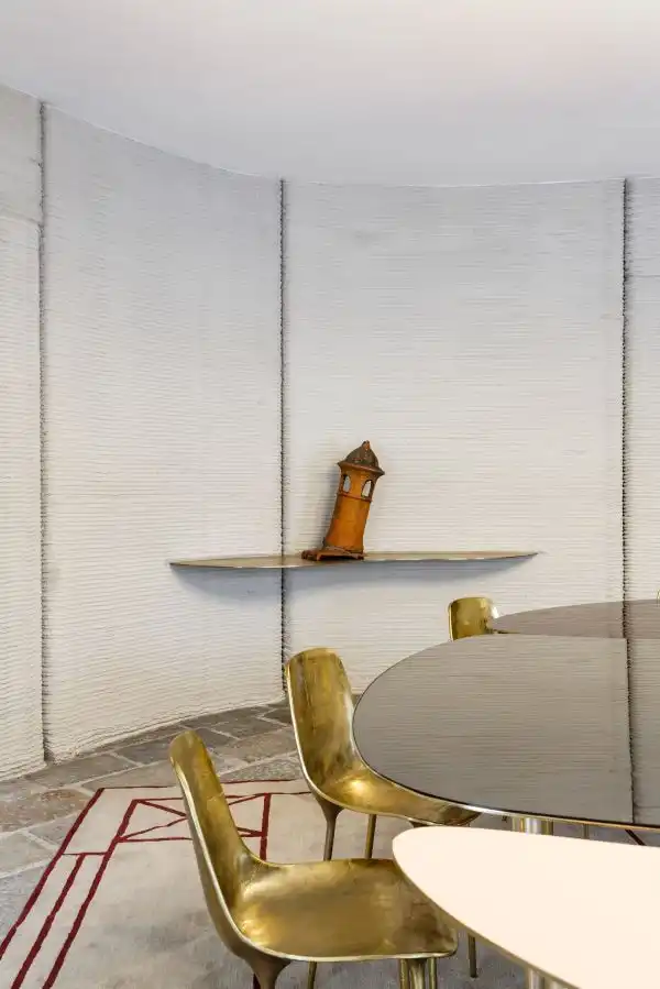 3d printed house milan design week interior