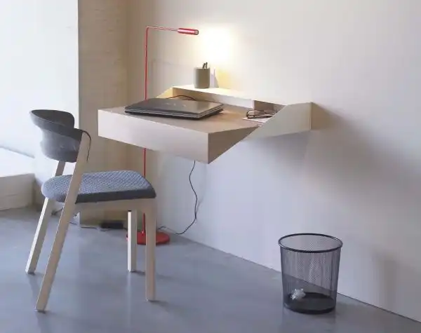 Modern minimalist wall floating desk