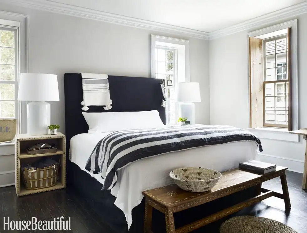Black Statement Headboard
