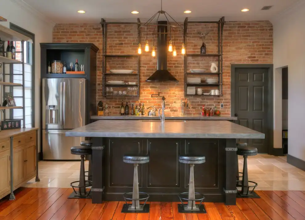 A Brick Backsplash