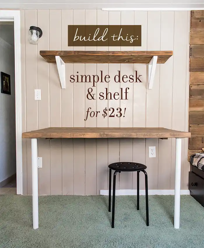 A Budget-Friendly Wall-Mounted Desk