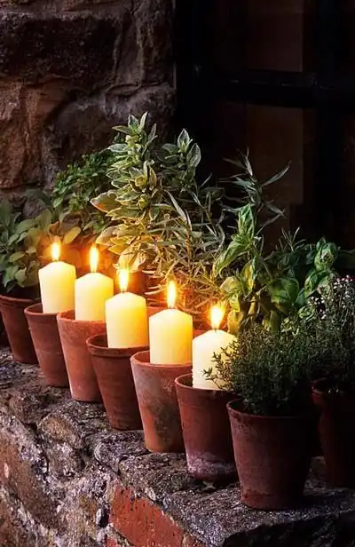 A Candle Display