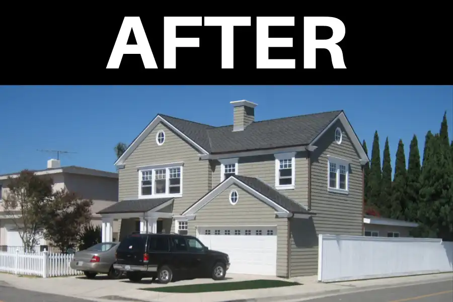 A Drastic Difference with Siding - after
