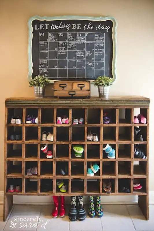 A Large Shoe Cubby