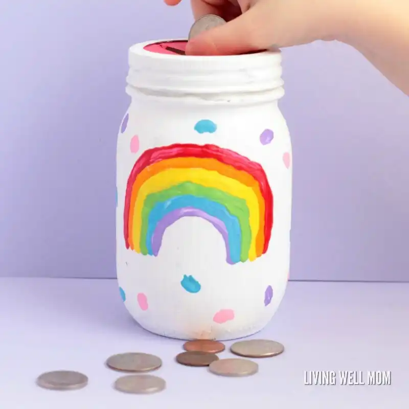 Mason Jar Piggy Bank