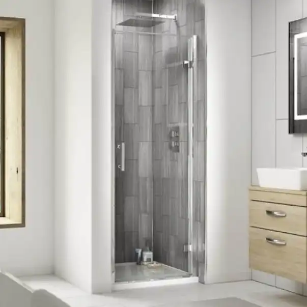 A Metal Bathroom Door