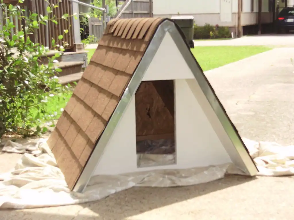 A frame dog house