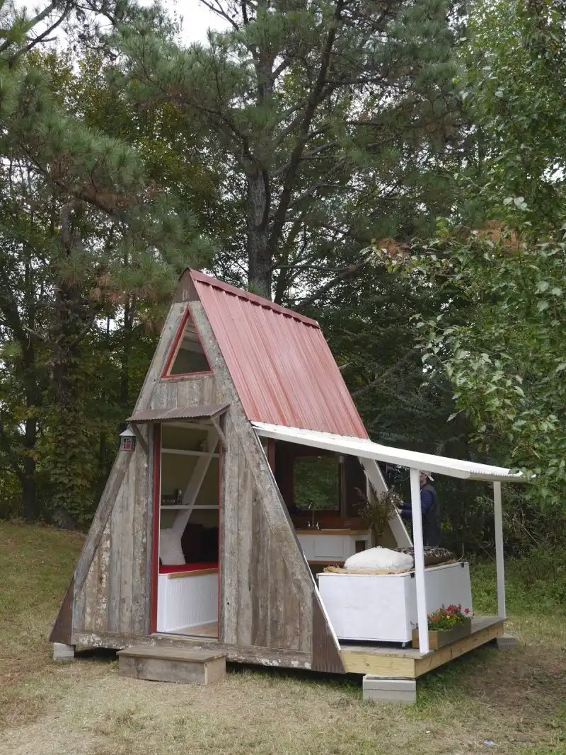 A frame small cabin