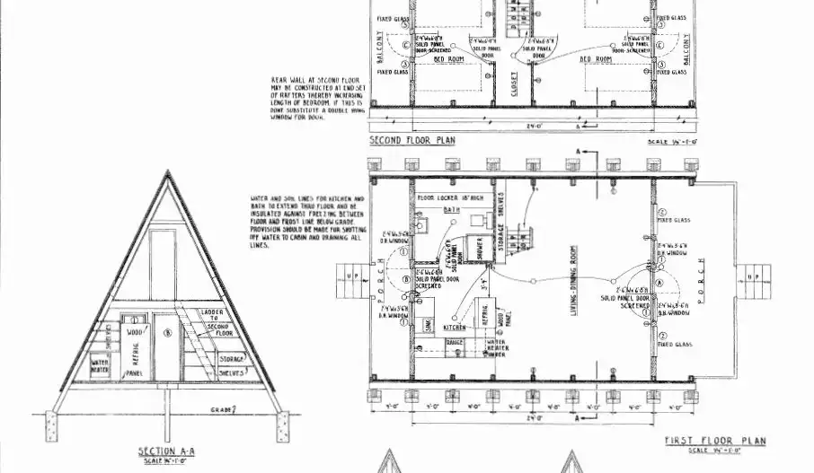 A Contemporary A-Frame Cabin