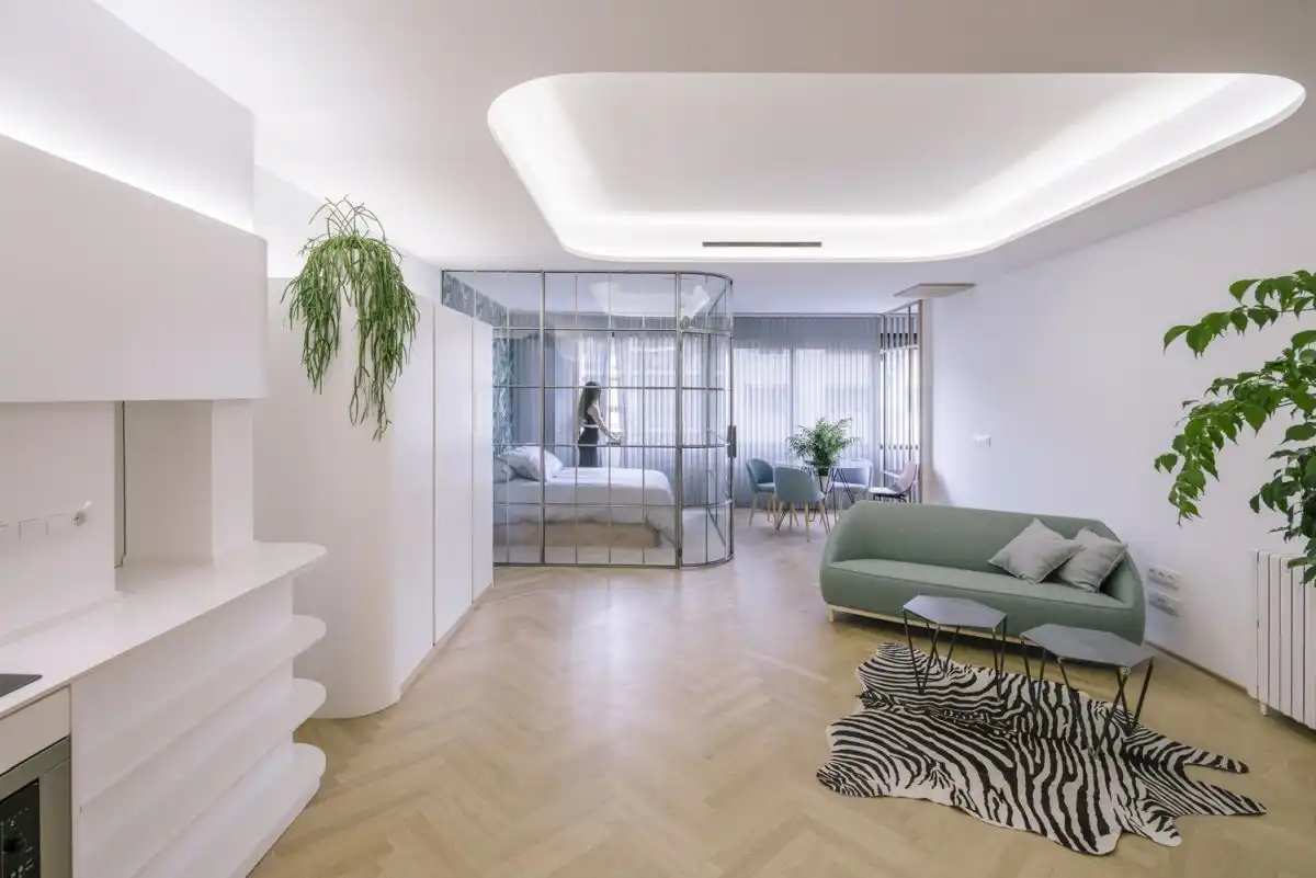 A space like this is perfect for a statement rug.