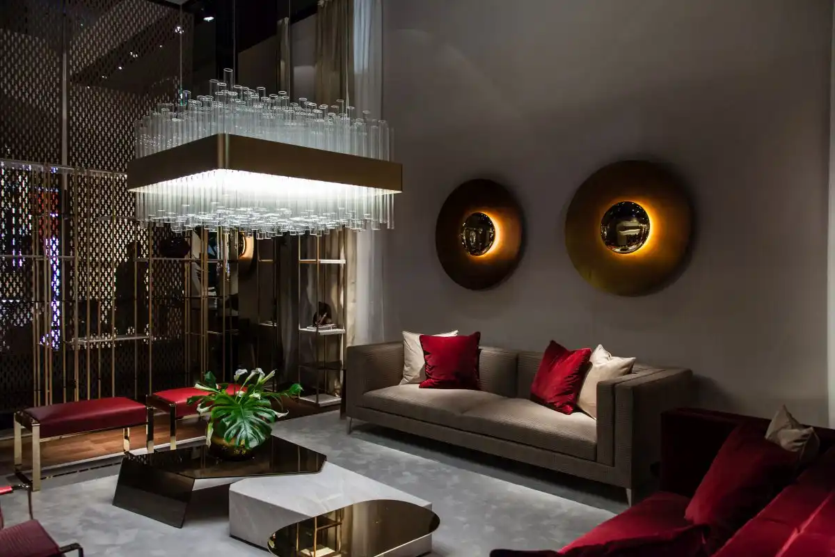 Use an Over-Sized Living Room Light Fixture