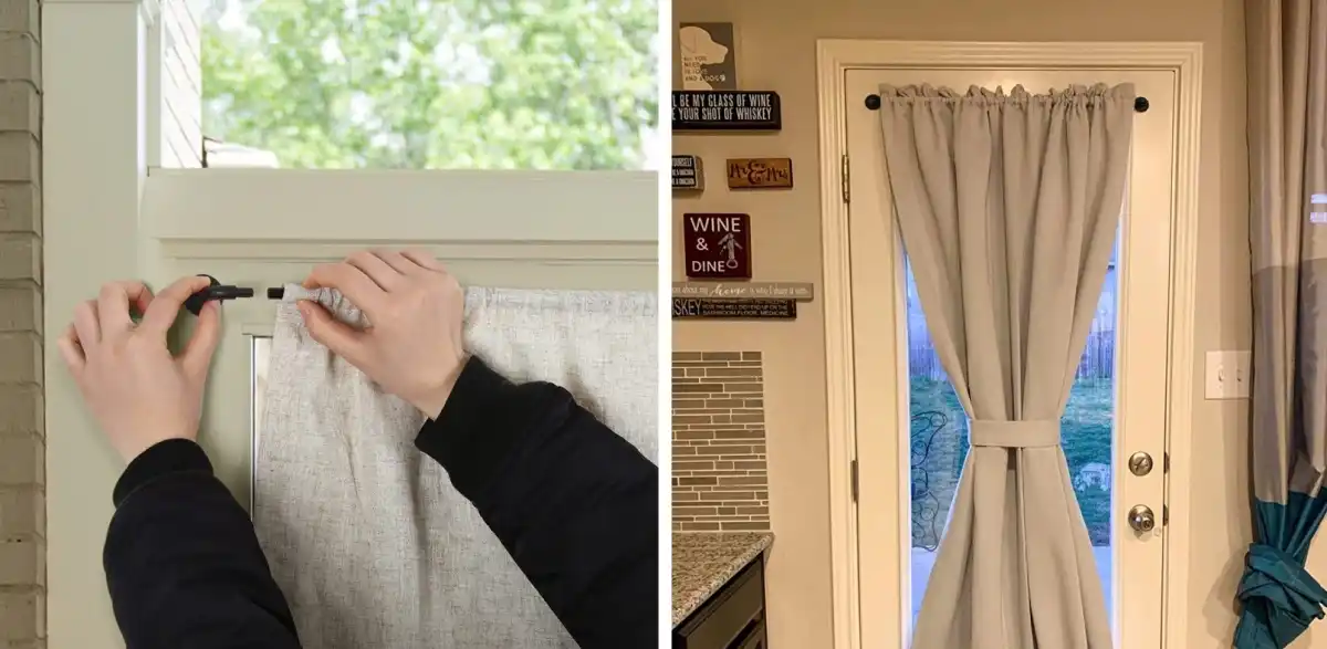 Adhesive Curtain Rod
