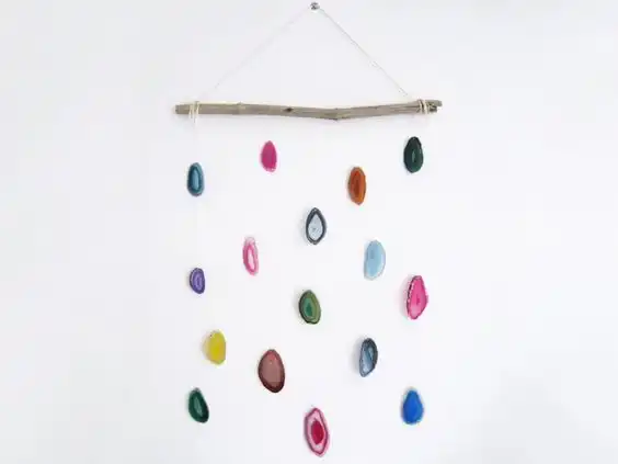 Agate wall hanging