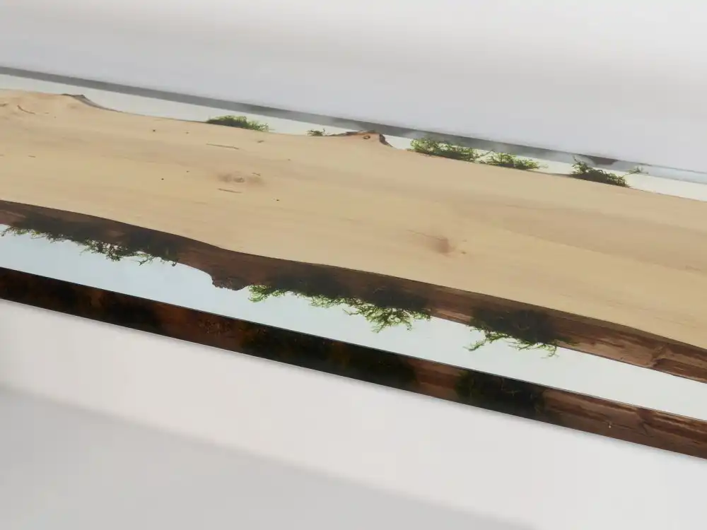 Alcarol Trail console Moss and resin Design