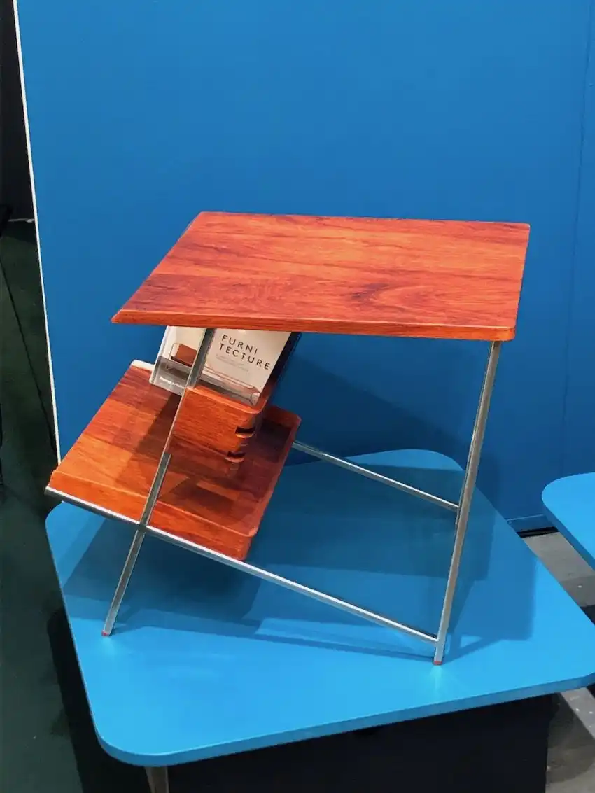 This is Midcentury-inspired with extra functionality.
