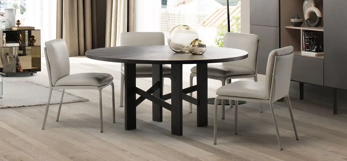 Ambra ligh cream natuzzi dining chairs