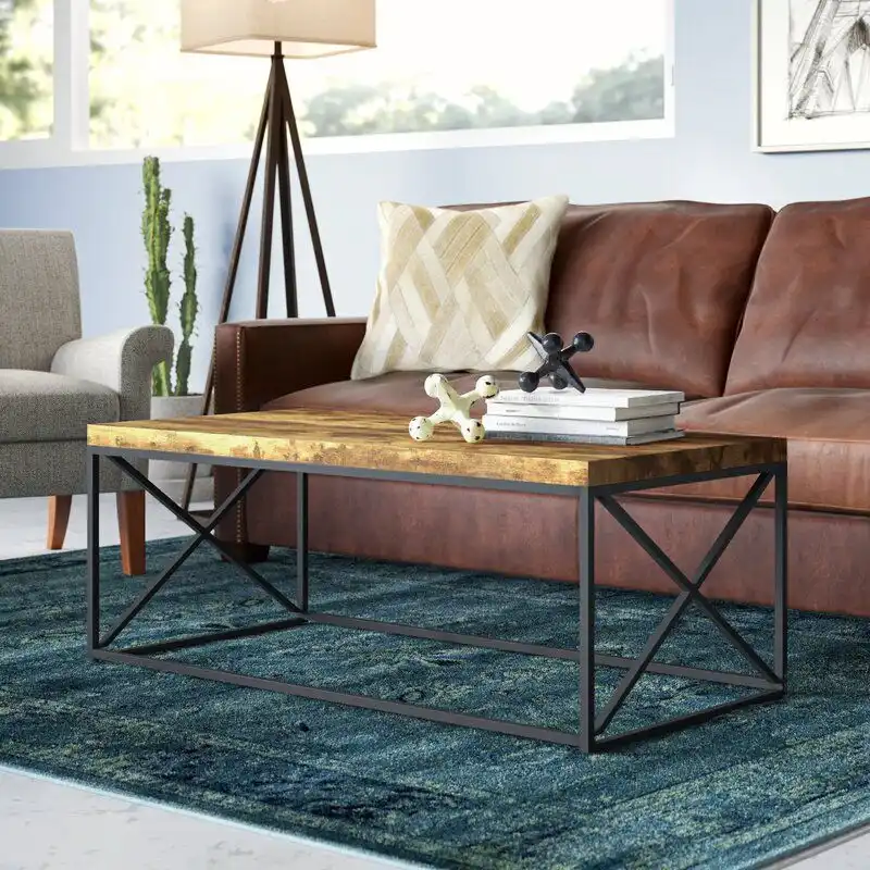 An elongated bench like table