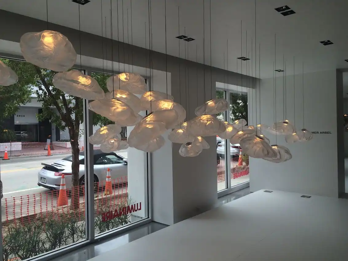 Arbel Glass lights from Luminaire Lab