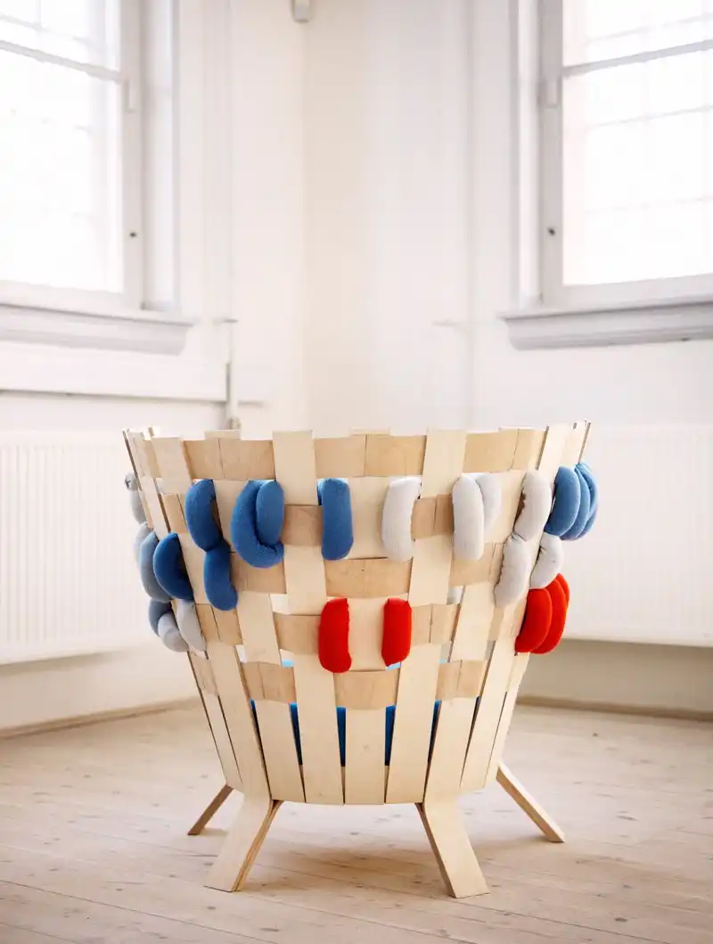 Armchair with a cross stitches
