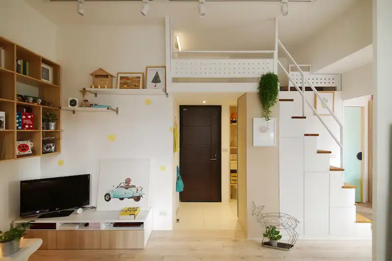 Attic room small apartment