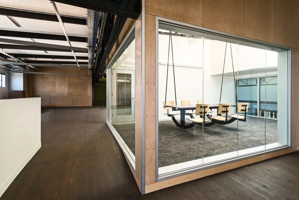 Autodesk Workshop Meeting Room - Hanging Chairs