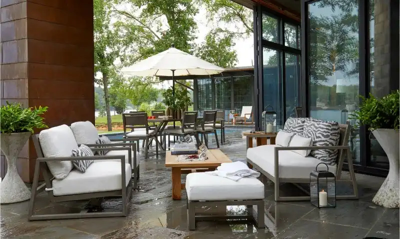 Avondale Deep Sunbrella Seating Group with Cushions