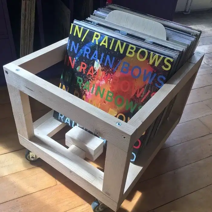 Awesome Wooden Record Crate
