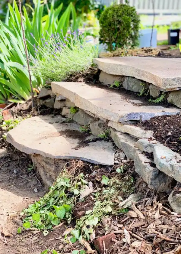 BUILDING DIY STONE STEPS AND OTHER GARDEN PROGRESS