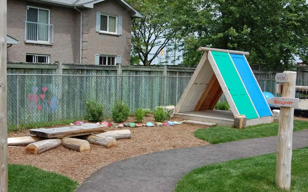 Backyard Playground made from Old doors
