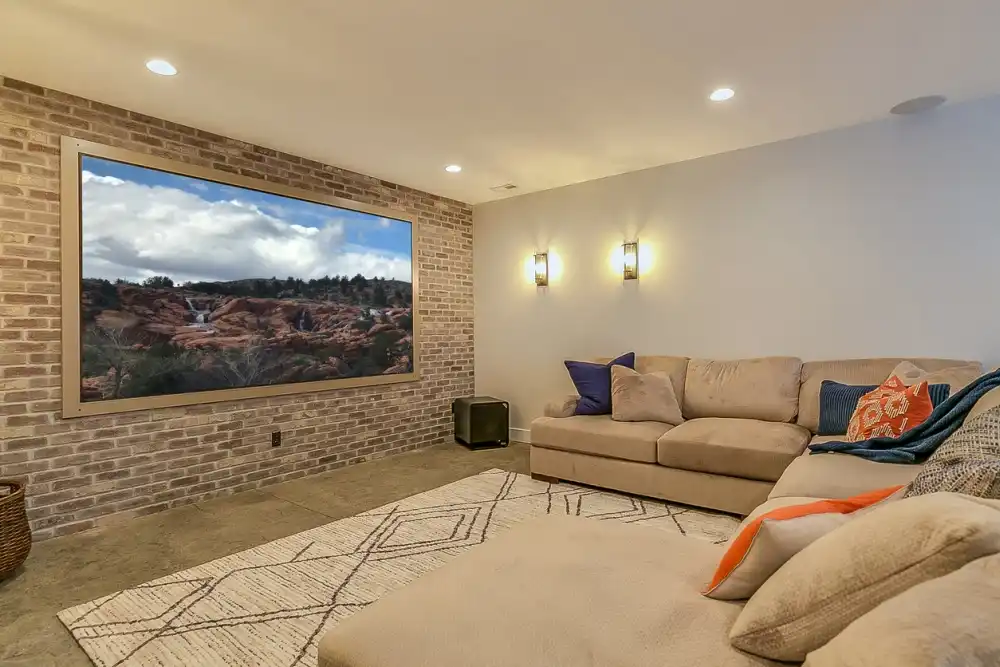 Basement concrete flooring