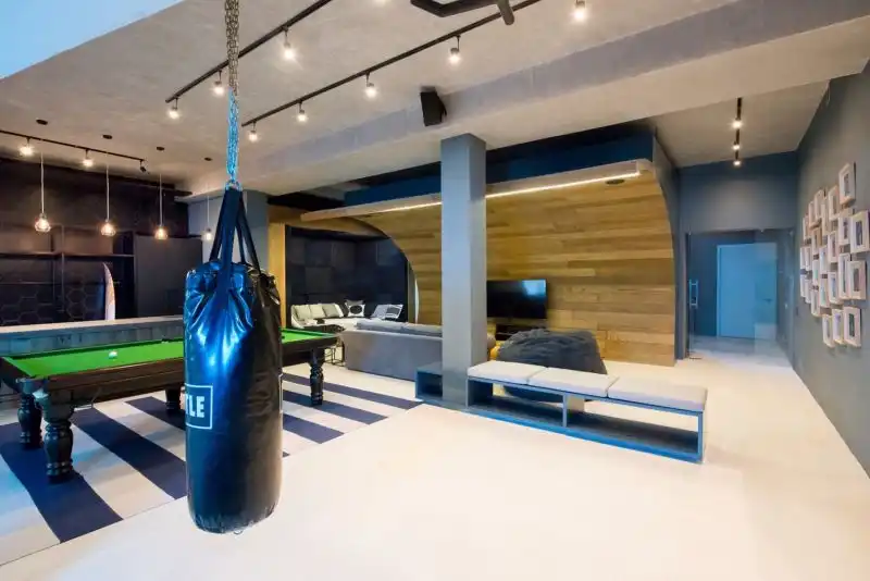Basement man cave Designed by Inhouse Architects decor