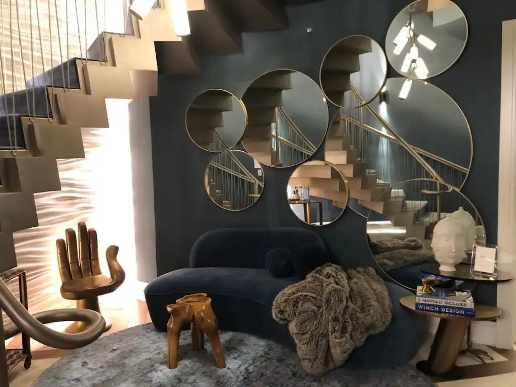 Stylish and comfortable, the landing is very inviting.