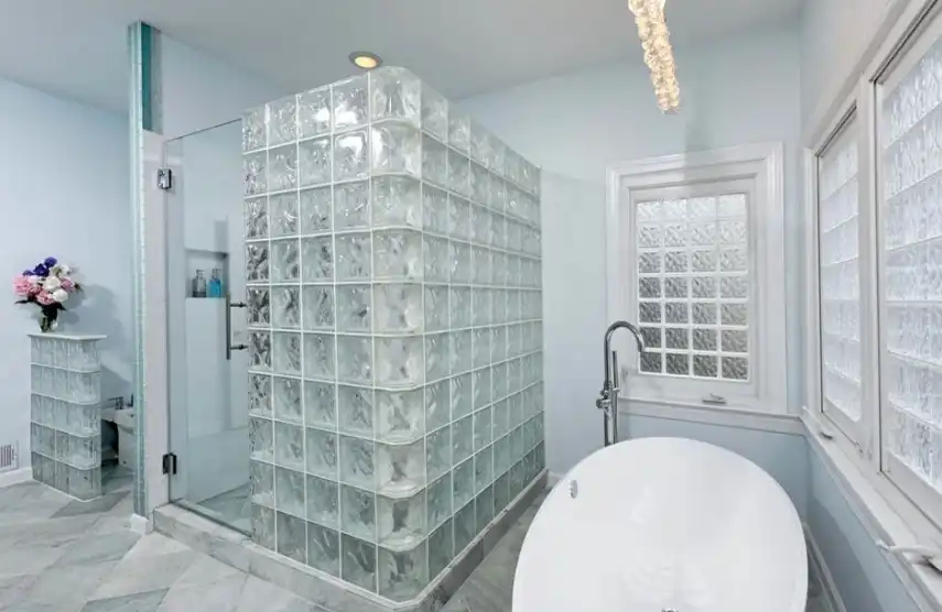 Line Your Bathroom and Shower Stall in Glass Block