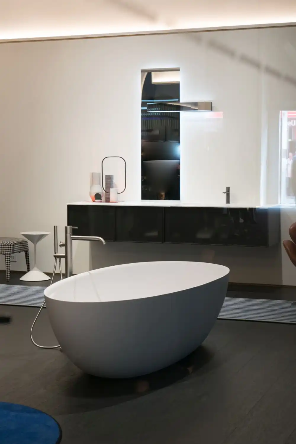 Bathroom featuring a modern bathroom shape