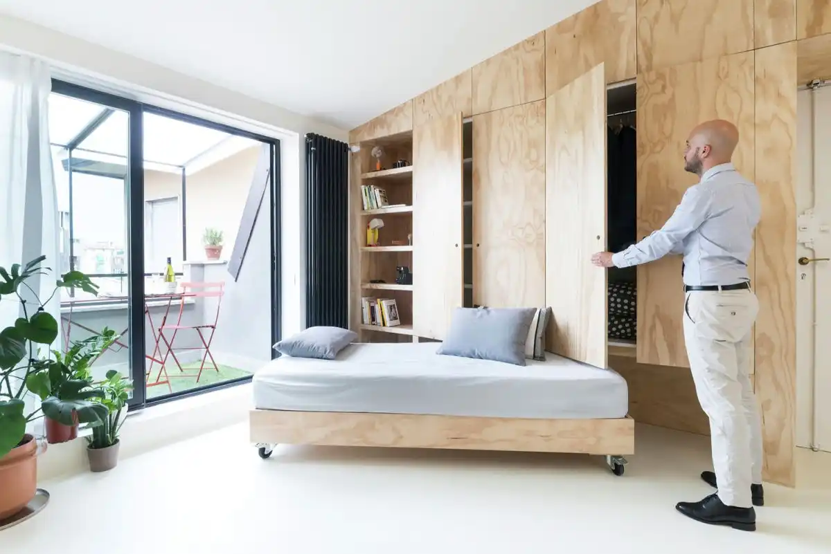 Batipin Flat Plywood furniture - studioWOK- on wheels