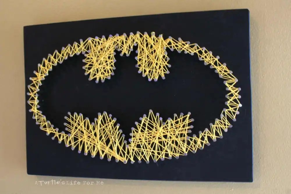 Batman string art for kids room