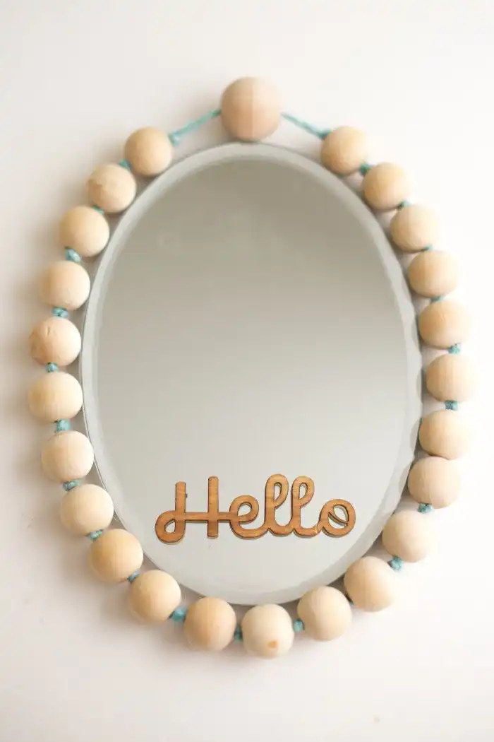 Beaded Mirror Decoration DIY