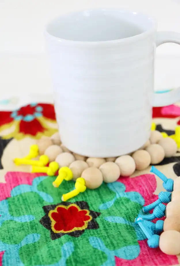 Beaded coasters