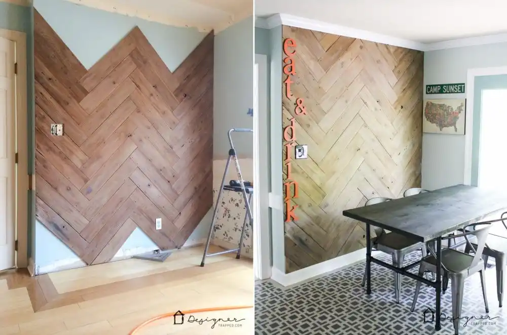 Beautiful Chevron Wall plank