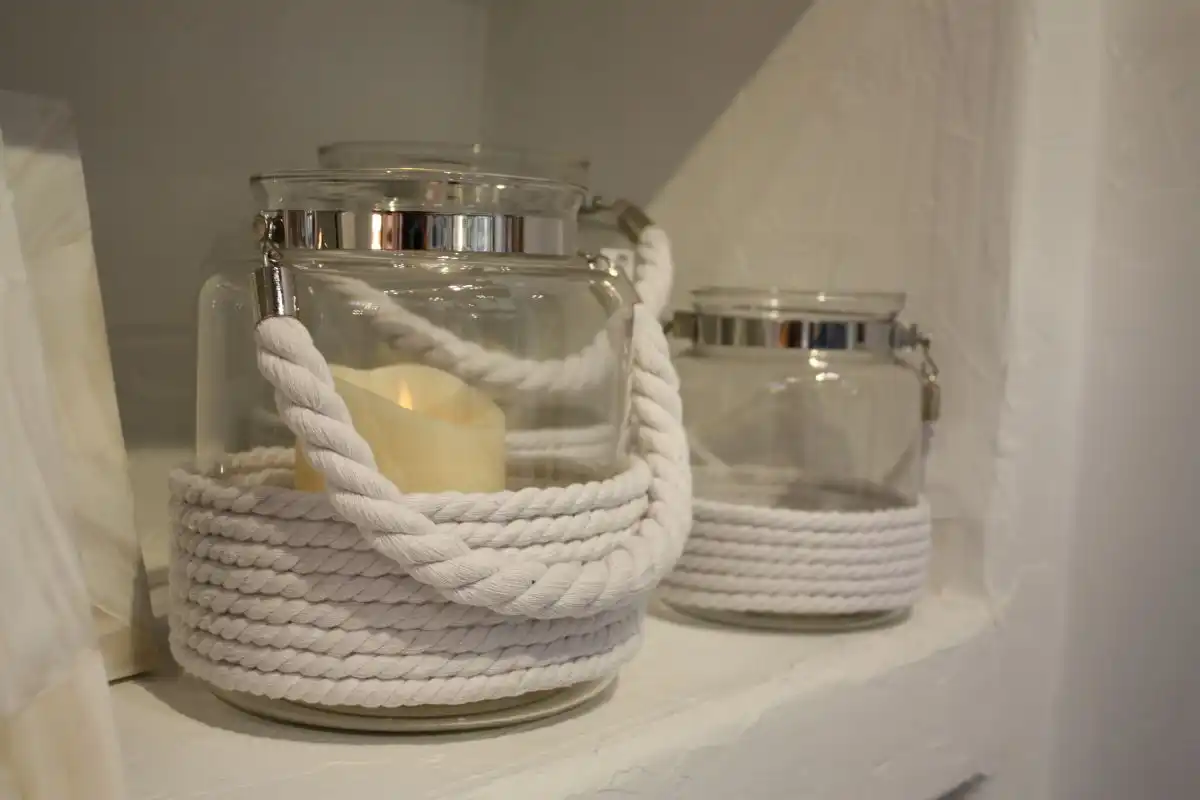 Beautiful candles for bathroom