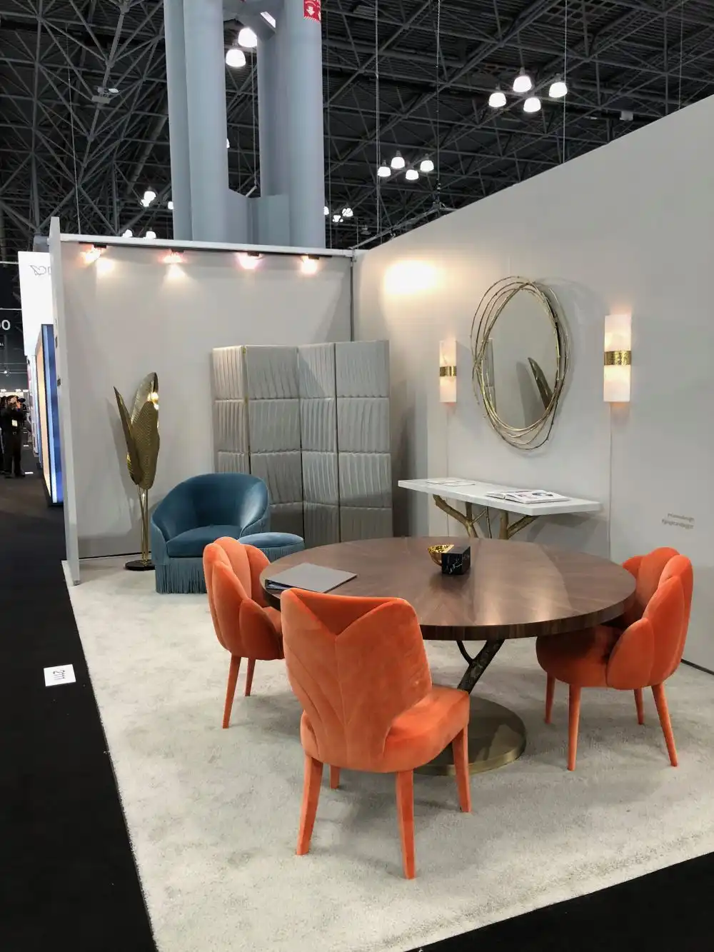 Beautiful velvelt orange chairs