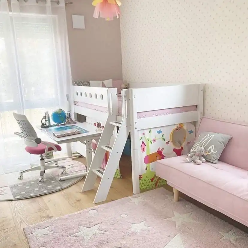 Bed and desk combo