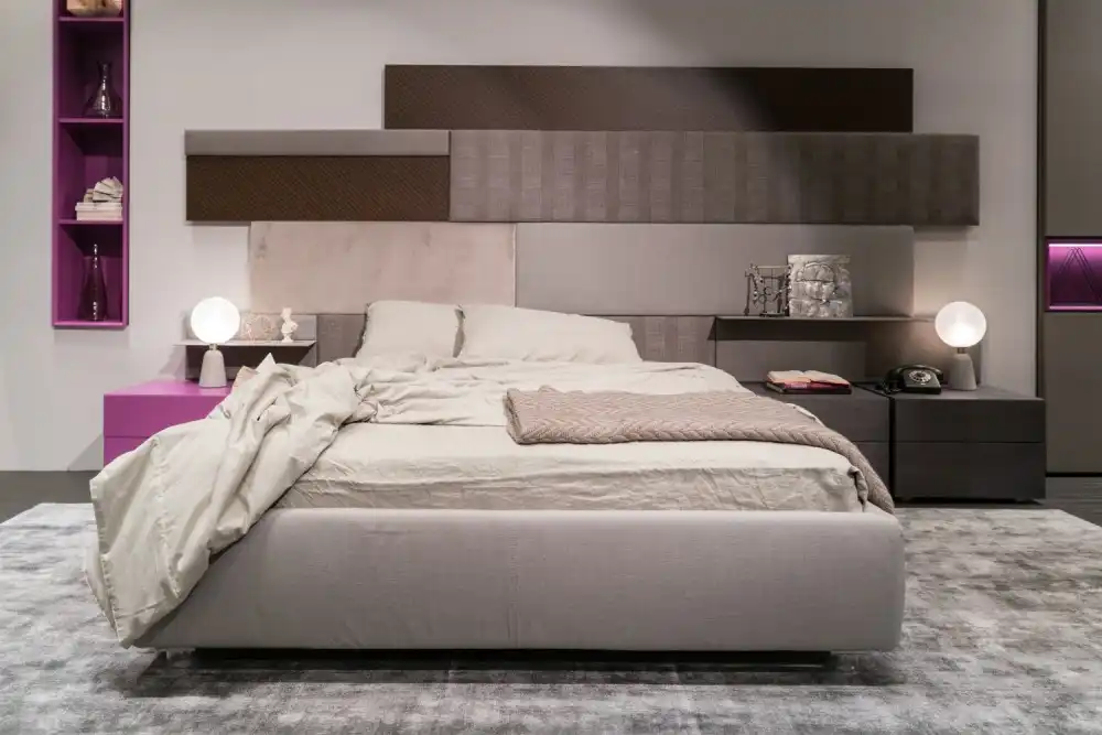 Bedroom decor pops of color
