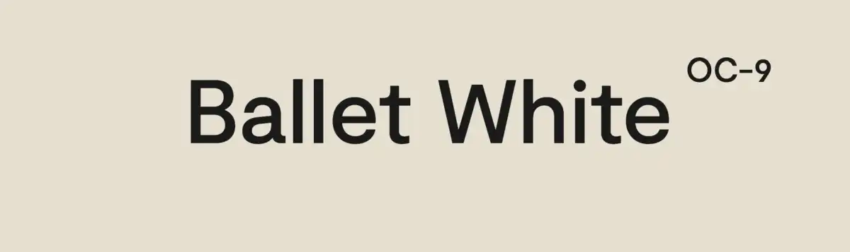 Benjamin Moore Ballet White