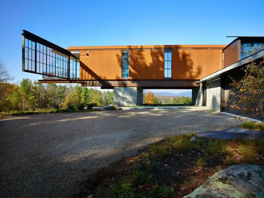 Berkshire Residence by Olson Kundig Berkshires Mass United States cantilever