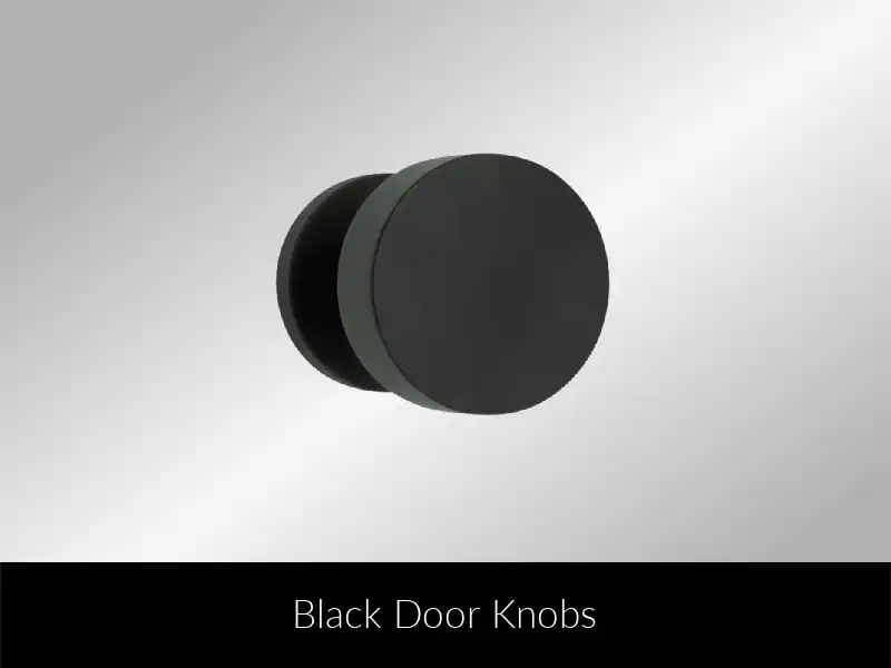 Black Door Knobs